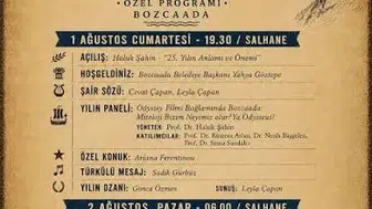 Bozcaada'da Homeros Günleri: 25 Yıllık Kültürel Buluşma 1 Ağustos'ta Kapılarını Açıyor!