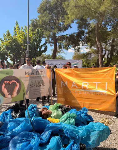 Martı Hotels & Marinas, 'Dünya Temizlik Günü'nde Sürdürülebilir Gelecek İçin Temizlik Adımları Attı