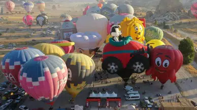 Kapadokya'da Gökyüzü, Renkli Balon Figürleriyle Şenlenecek!