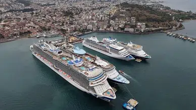 Kruvaziyer Gemileri Sayesinde 7.594 Turist Şehri Ziyaret Etti