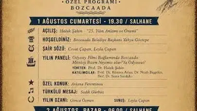 Bozcaada'da Homeros Günleri: 25 Yıllık Kültürel Buluşma 1 Ağustos'ta Kapılarını Açıyor!
